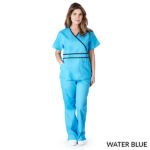 CONTRAST MOCK WRAP SCRUB SET - Image 7