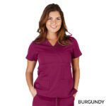 ULTRASOFT MOCK WRAP SCRUB TOP (STYLE# 8115) - Image 3