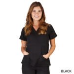 ULTRASOFT MOCK WRAP SCRUB TOP (STYLE# 8115) - Image 4
