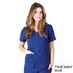 ULTRASOFT CROSS OVER MOCK WRAP SCRUB TOP (STYLE# 8119)