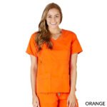 SUPER SOFT, COMFORT STRETCH MOCK WRAP TOP - Image 6