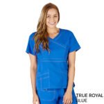 SUPER SOFT, COMFORT STRETCH MOCK WRAP TOP - Image 7
