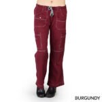 Super Soft, Comfort Stretch, Junior Fit Contrast Stitch Cargo Pants - Image 3