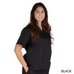 PETITE UNISEX SOLID V-NECK SCRUB TOP - Image 6
