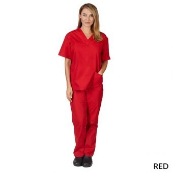 UNISEX SOLID V-NECK SCRUB SET (STYLE# 101)