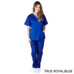 WOMENS CONTRAST SCALLOP SCRUB SET - Image 4