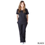 WOMENS MOCK WRAP SCRUB SET (STYLE# MM001) - Image 2