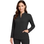 Women's Ultra Soft Stretch Front Zip Warm-Up Scrub Jacket ( STYLE# 5200 ) - Image 24