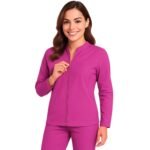 Women's Ultra Soft Stretch Front Zip Warm-Up Scrub Jacket ( STYLE# 5200 ) - Image 17