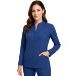Women's Ultra Soft Stretch Front Zip Warm-Up Scrub Jacket ( STYLE# 5200 ) - Image 21