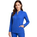 Women's Ultra Soft Stretch Front Zip Warm-Up Scrub Jacket ( STYLE# 5200 ) - Image 22
