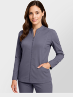 Women's Ultra Soft Stretch Front Zip Warm-Up Scrub Jacket ( STYLE# 5200 ) - Image 6