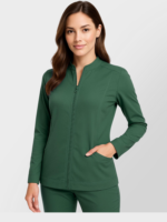 Women's Ultra Soft Stretch Front Zip Warm-Up Scrub Jacket ( STYLE# 5200 ) - Image 11