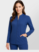 Women's Ultra Soft Stretch Front Zip Warm-Up Scrub Jacket ( STYLE# 5200 ) - Image 12