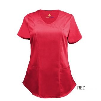 ULTRASOFT STRETCH MOCK WRAP SCRUB TOP (STYLE# 8201)