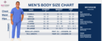 Men's Scrub Set – Stretch V-Neck Multi-Pocket Medical Uniform Scrubs Top & Cargo Pants - Image 2