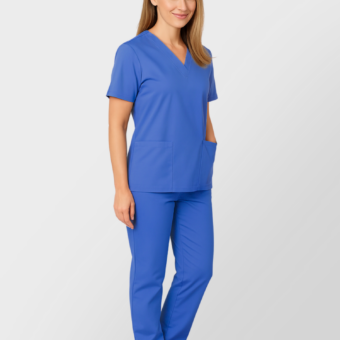 Women’s Ultra-Soft Jogger Scrub Set V-Neck Top & Jogger Pants with Pockets